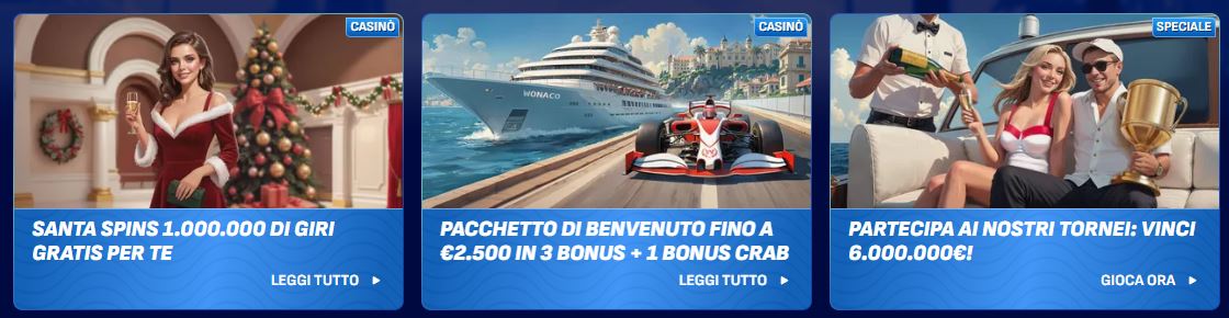 Richiedi Santa Spins e partecipa ai tornei esclusivi